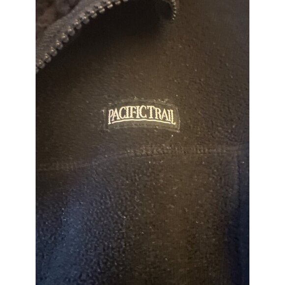 Pacific Trail Kids Black Sherpa Fleece Jacket With Full Zip Front & Stand Collar - Picture 2 of 6